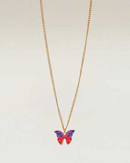 Colorful Butterfly Necklace