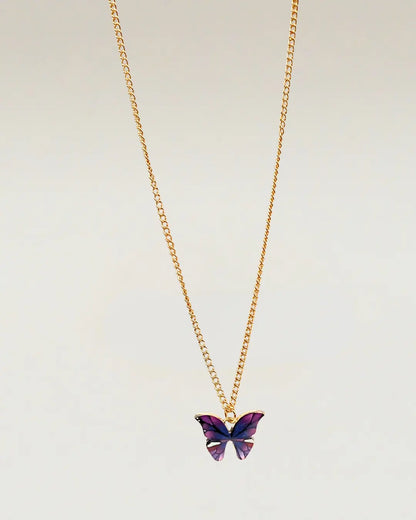 Colorful Butterfly Necklace