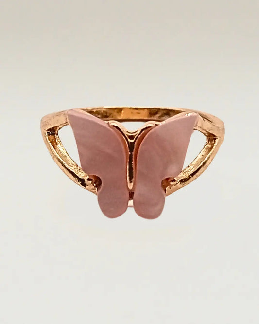 Butterfly trendy ring