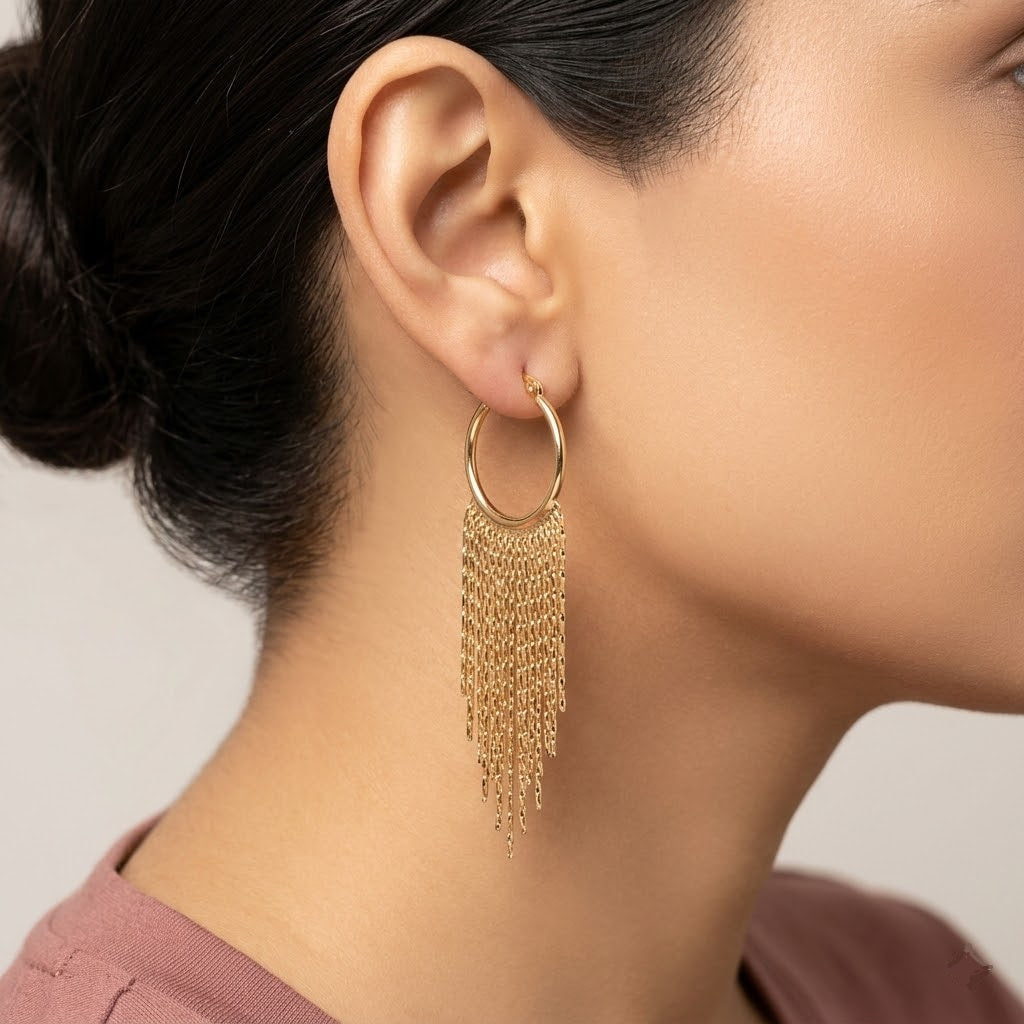 Golden Chain Earrings