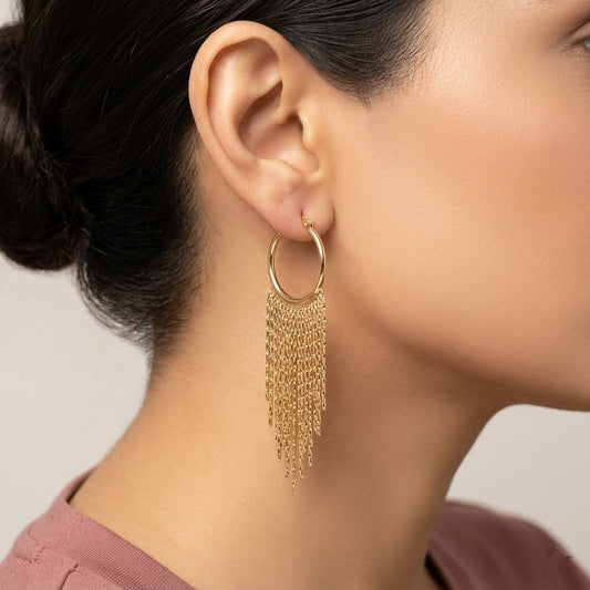 Golden Chain Earrings
