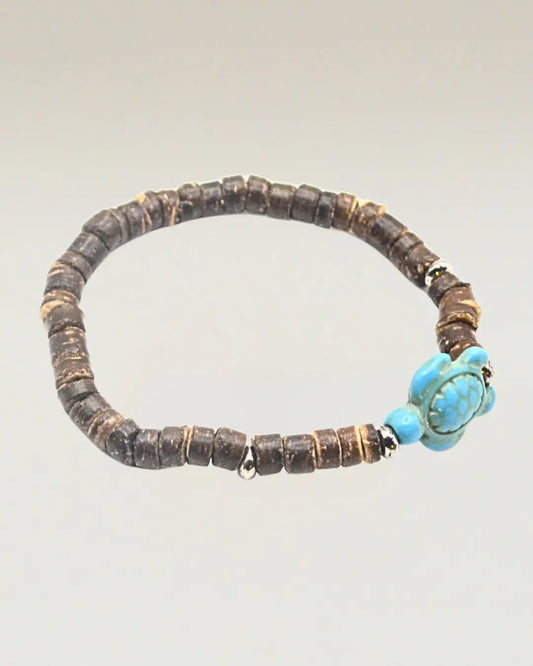Turtle Wooden Beads Braided Bracelets