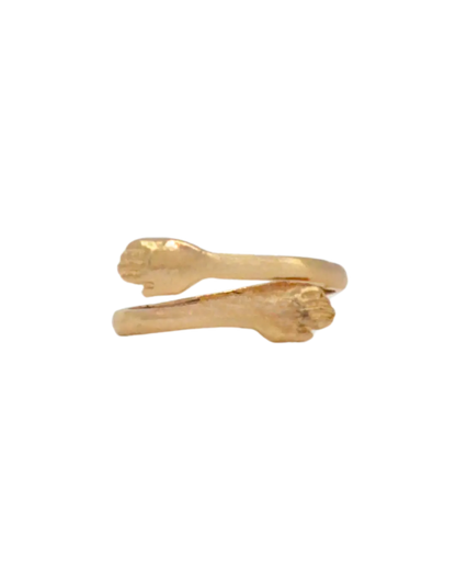 Hugging Hand Ring