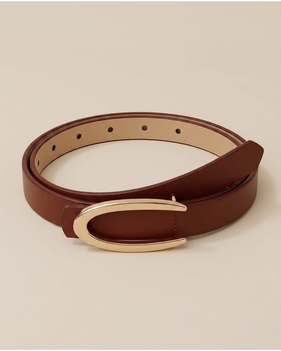 Oval Buckle Belt