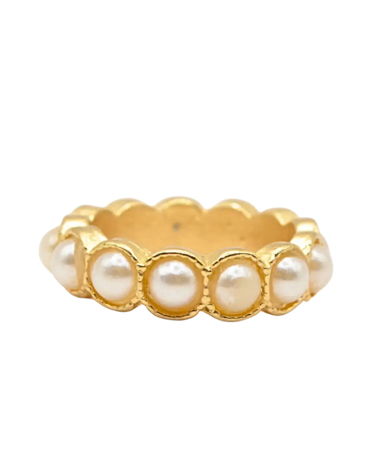 Small Beaded Pearl Rings