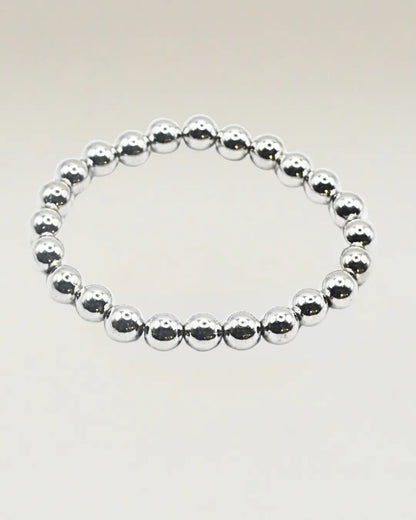 Silver Ball Bead Bracelet