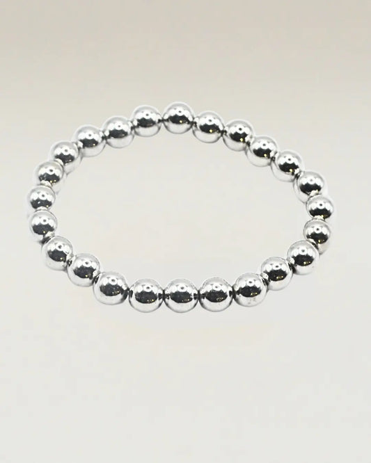 Silver Ball Bead Bracelet
