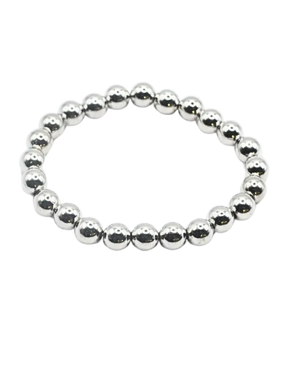 Silver Ball Bead Bracelet