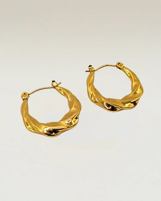 Golden Embrace Hoops