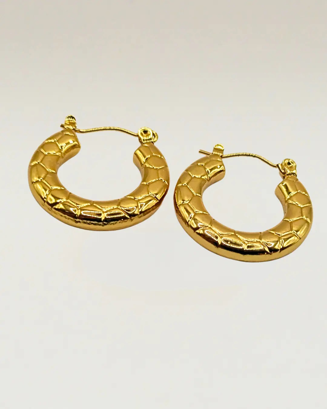 Snake Print Earrings