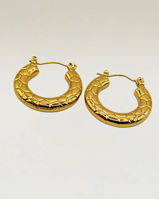 Snake Print Earrings