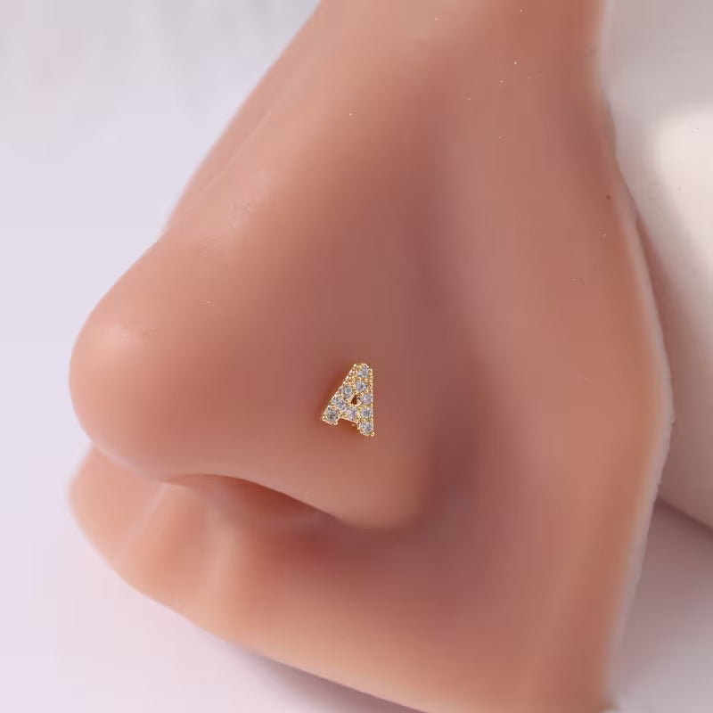 Alphabet Nose Ring