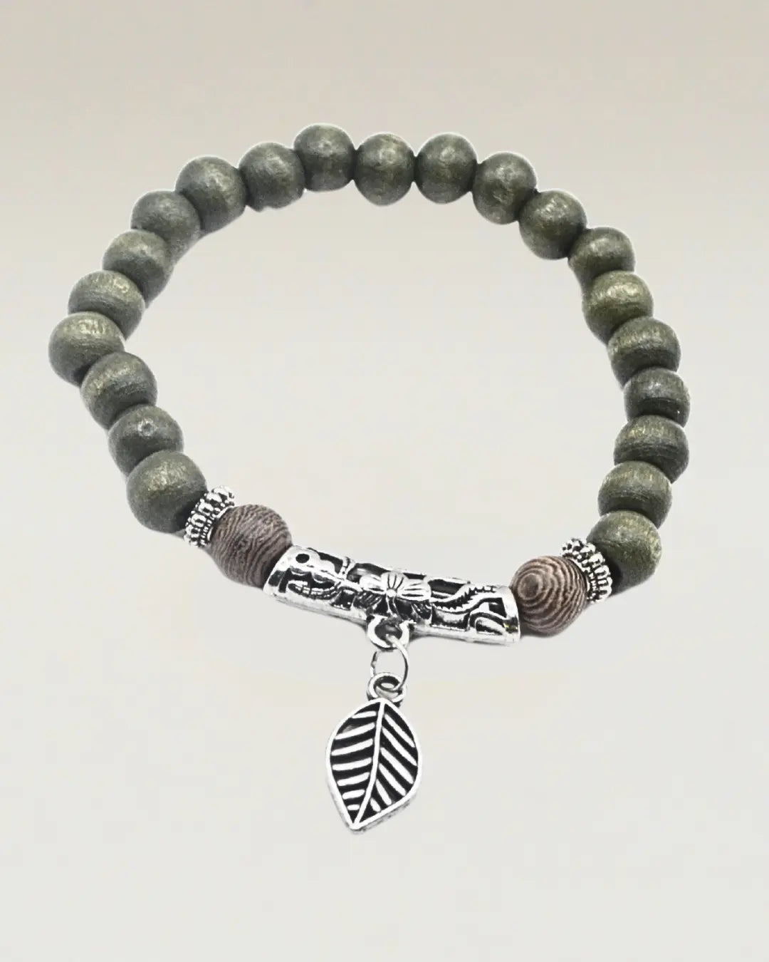 Boho Leaf Charm Bracelet