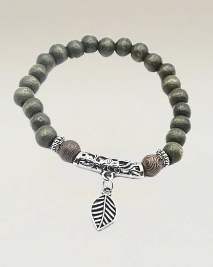 Boho Leaf Charm Bracelet