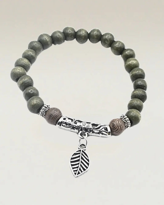 Boho Leaf Charm Bracelet