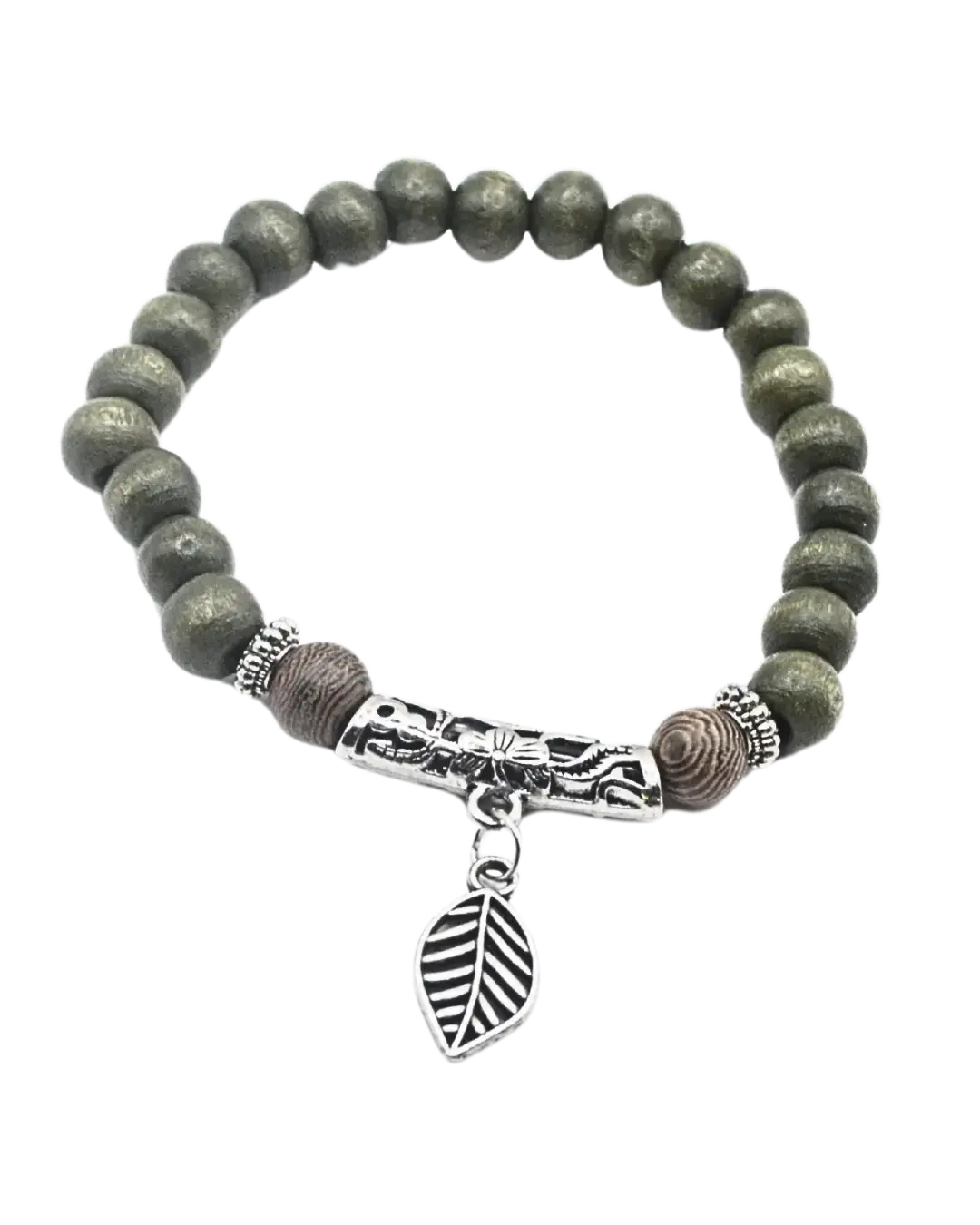 Boho Leaf Charm Bracelet