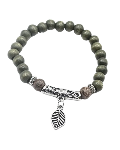 Boho Leaf Charm Bracelet
