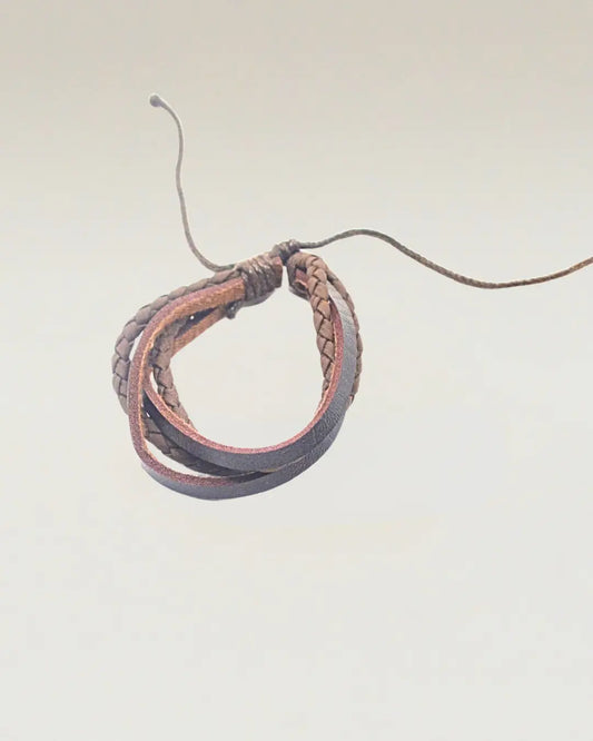 Multi-Strand Leather Bracelet