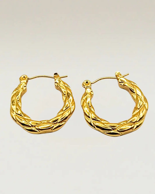Woven Radiance Hoops