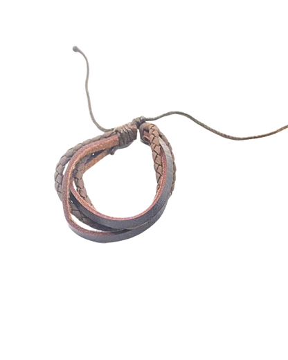 Multi-Strand Leather Bracelet