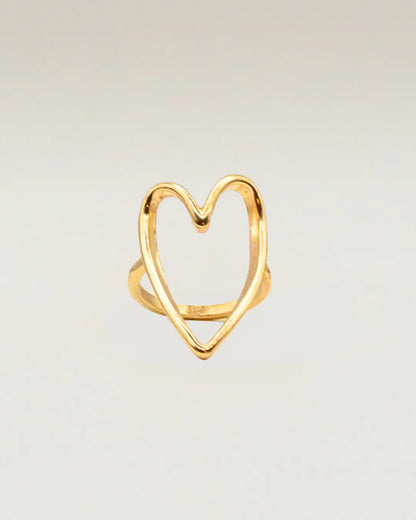 New Trendy Heart Ring