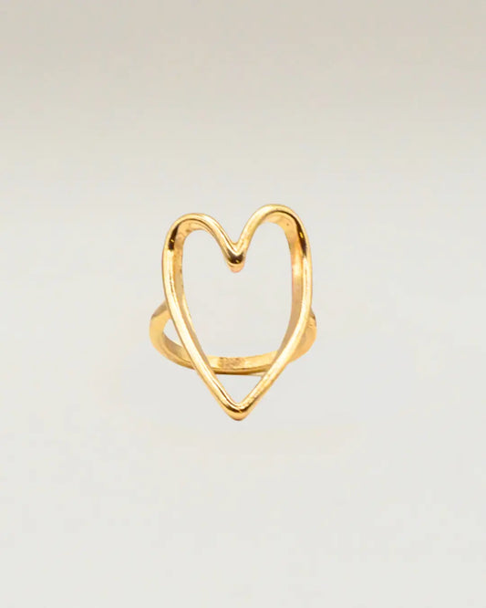New Trendy Heart Ring