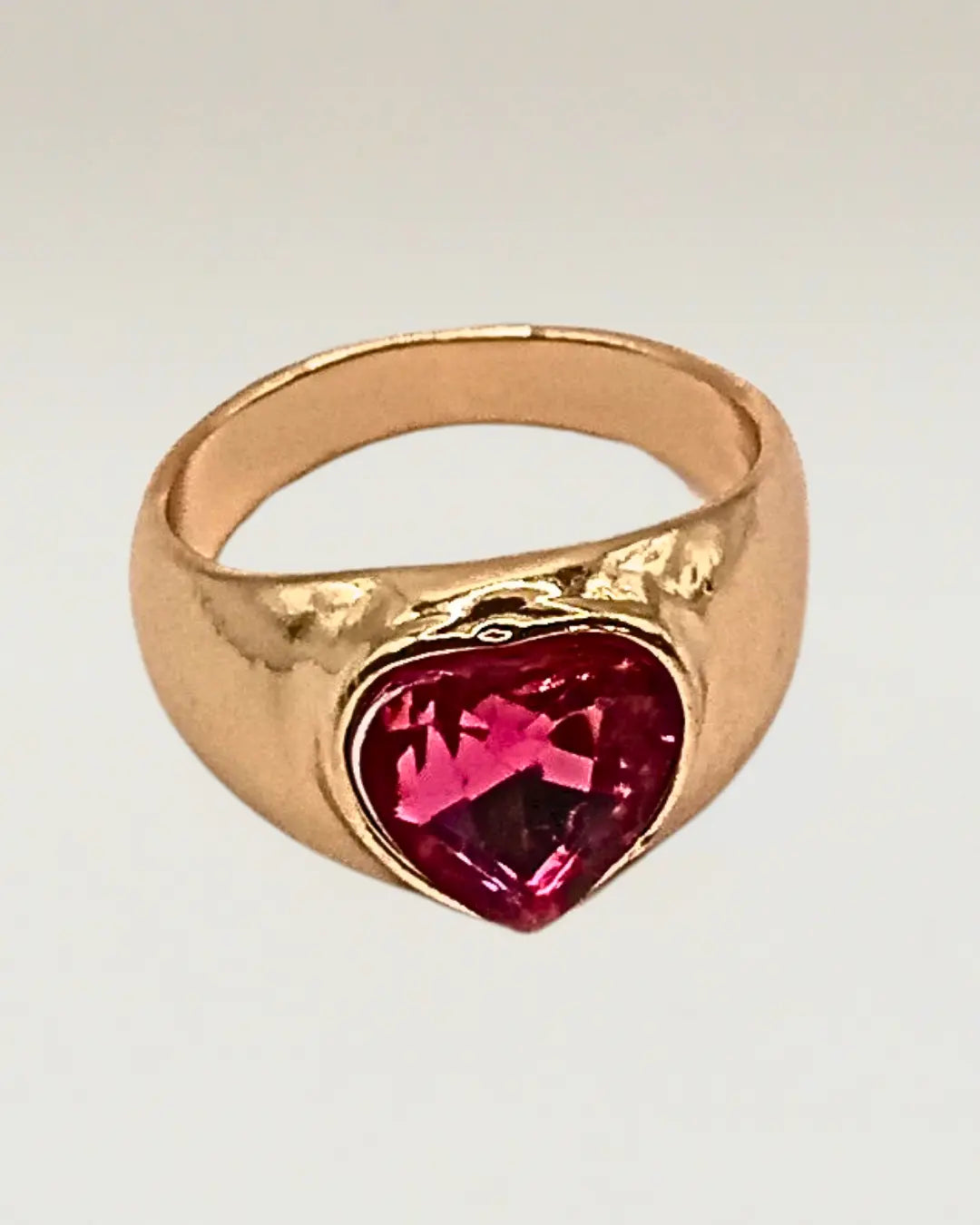 Love Heart Zircon Ring