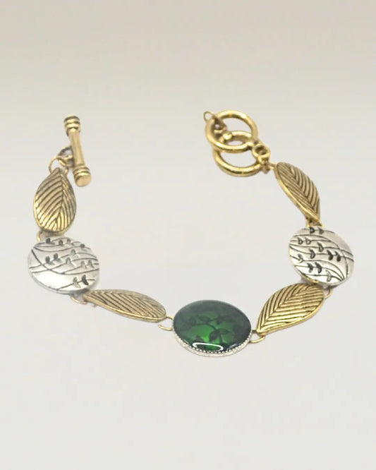 Vintage Leaf Design Bracelet