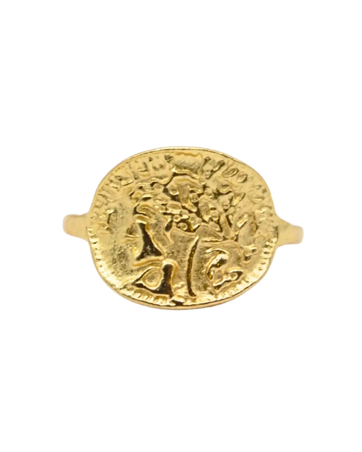 Ancient Tree of Life Coin Ring