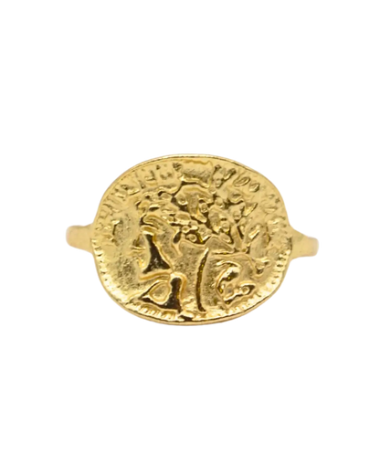 Ancient Tree of Life Coin Ring