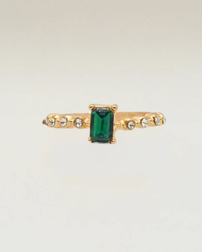 Emerald Engagement Ring