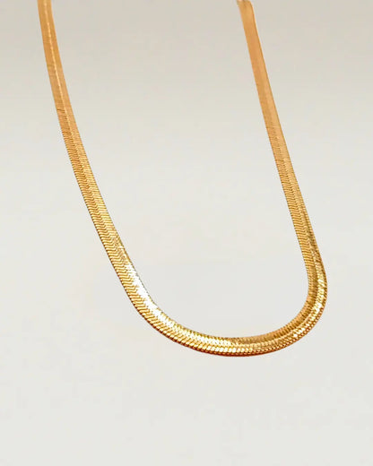 Plain snake chain necklace