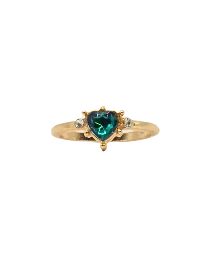 Emerald Heart Ring