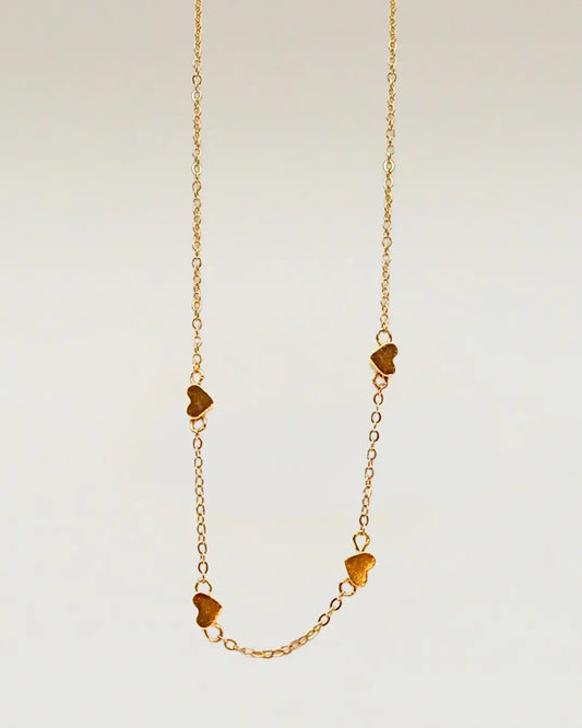 Floating Hearts Necklace