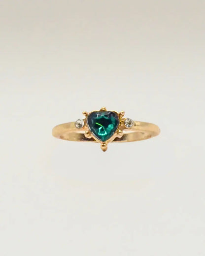 Emerald Heart Ring