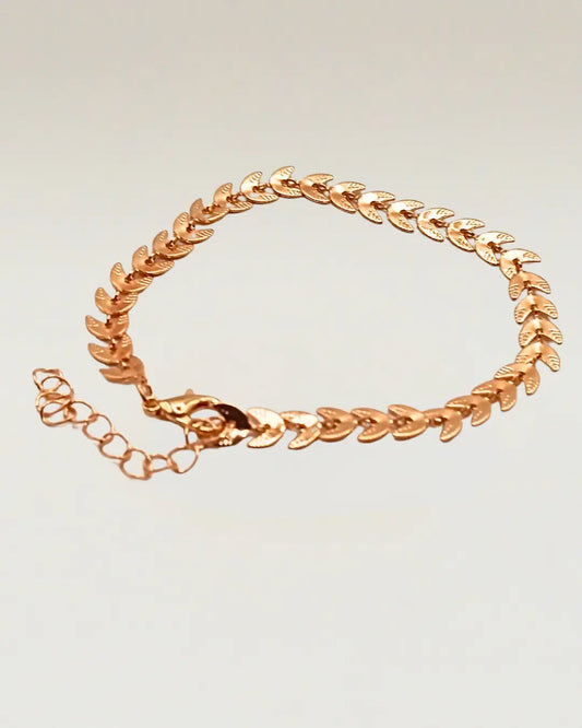 Leaf Charm Bracelet