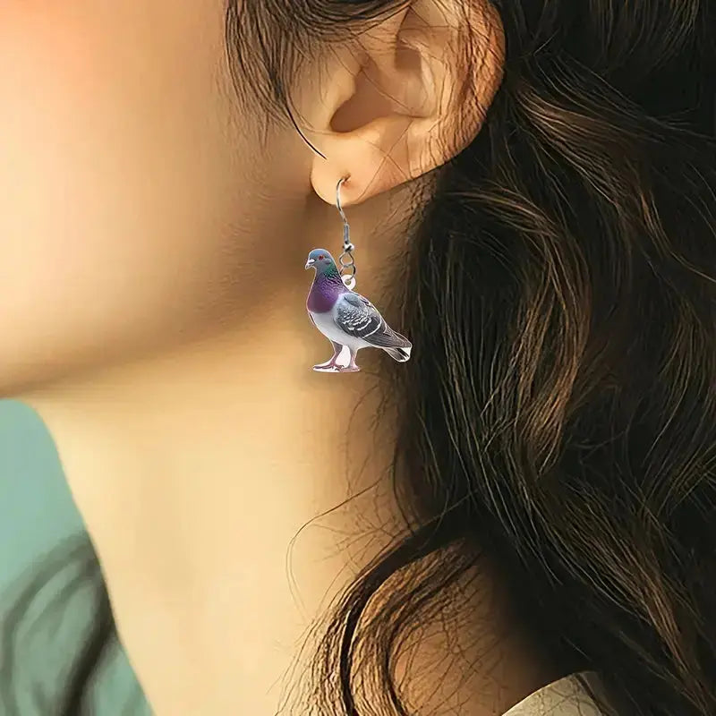Pigeon Earrings