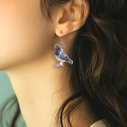 Pigeon Earrings