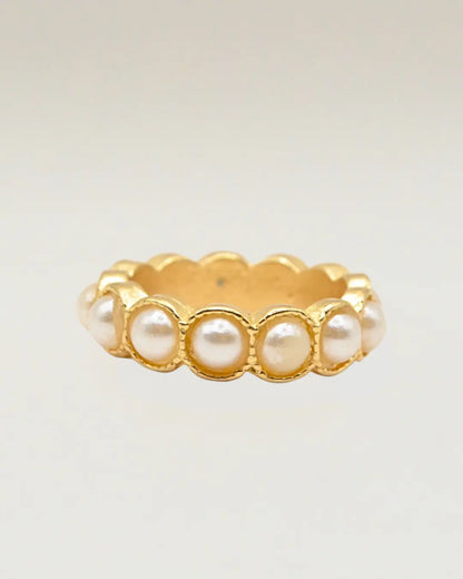 Small Beaded Pearl Rings