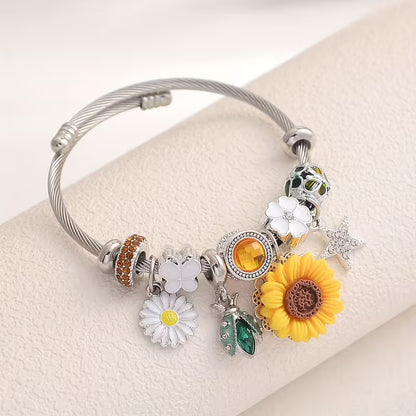 Sunflower Charming Bracelet