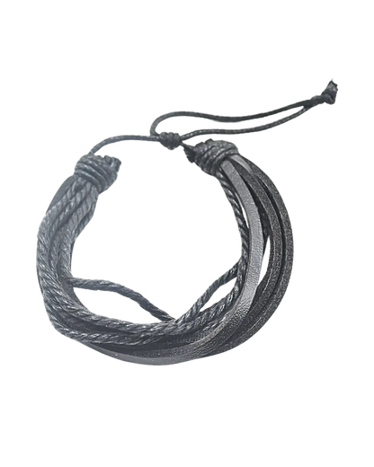 Leather Black Bracelets