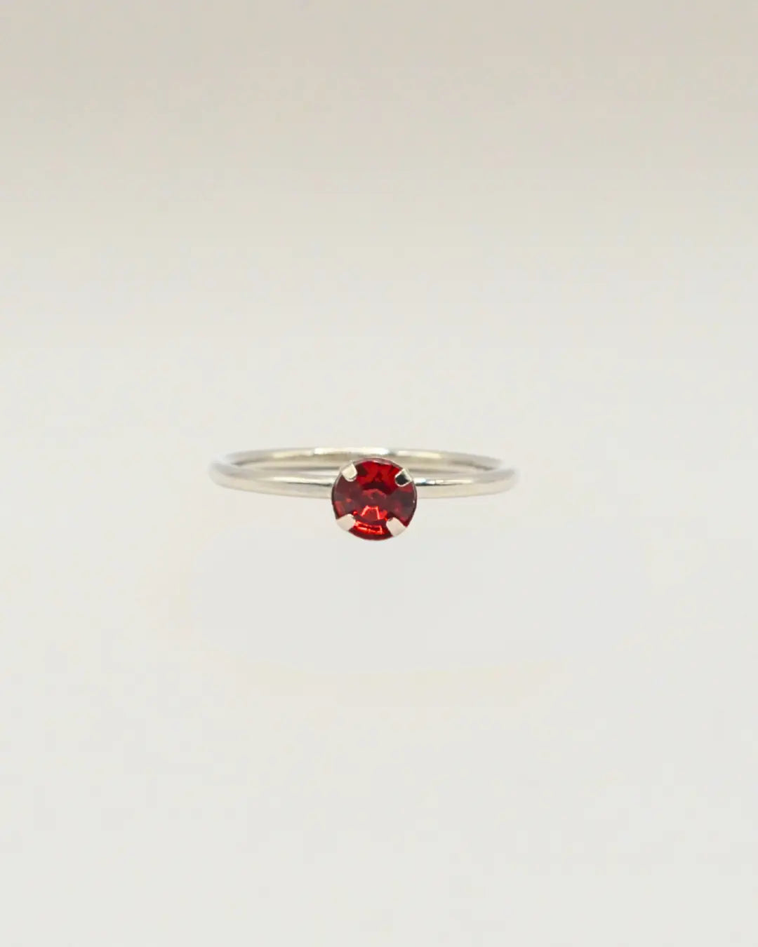 Silver Engagement Ring