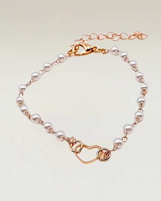 Pearl Heart Bracelet