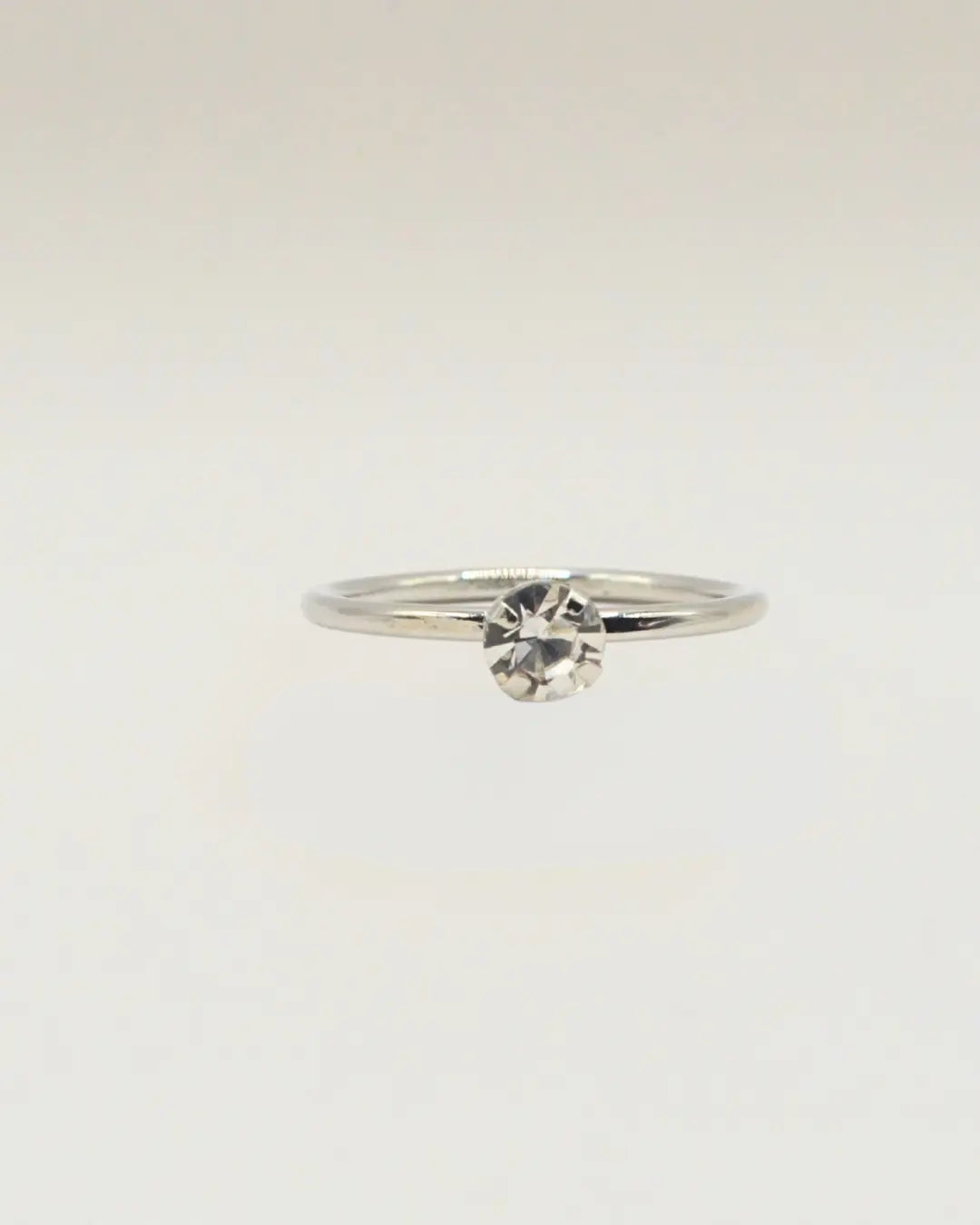 Silver Engagement Ring