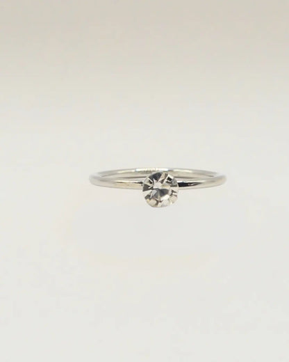 Silver Engagement Ring