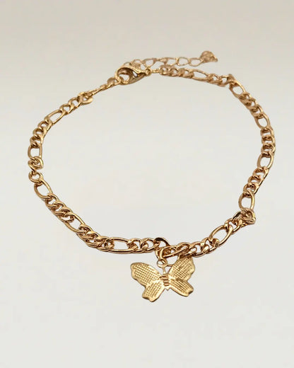 Butterfly Pendant Chain Bracelet