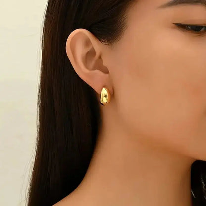 Drop Hoop Earrings