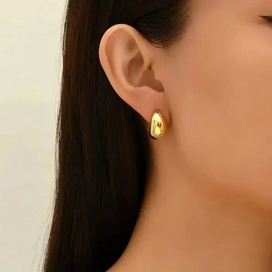 Drop Hoop Earrings