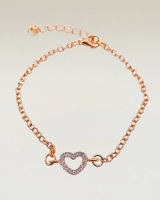 Sparkling Heart Bracelet