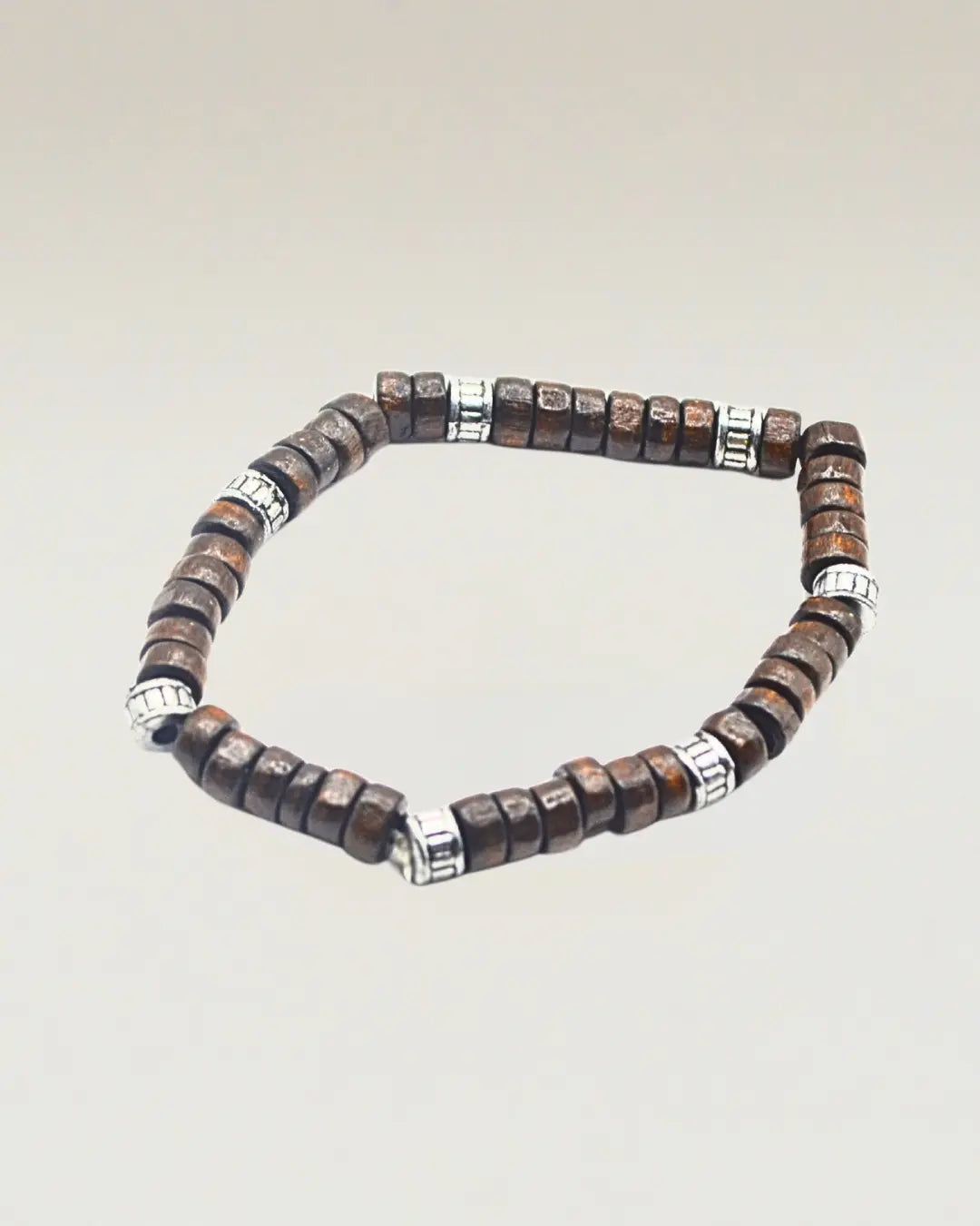 Wood & Bead Bracelet